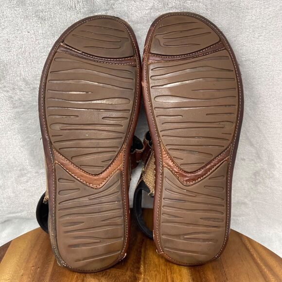 Florsheim Sandals Mens 10 M Brown Leather San Carlos Ankle Strap Open Toe - Picture 15 of 16